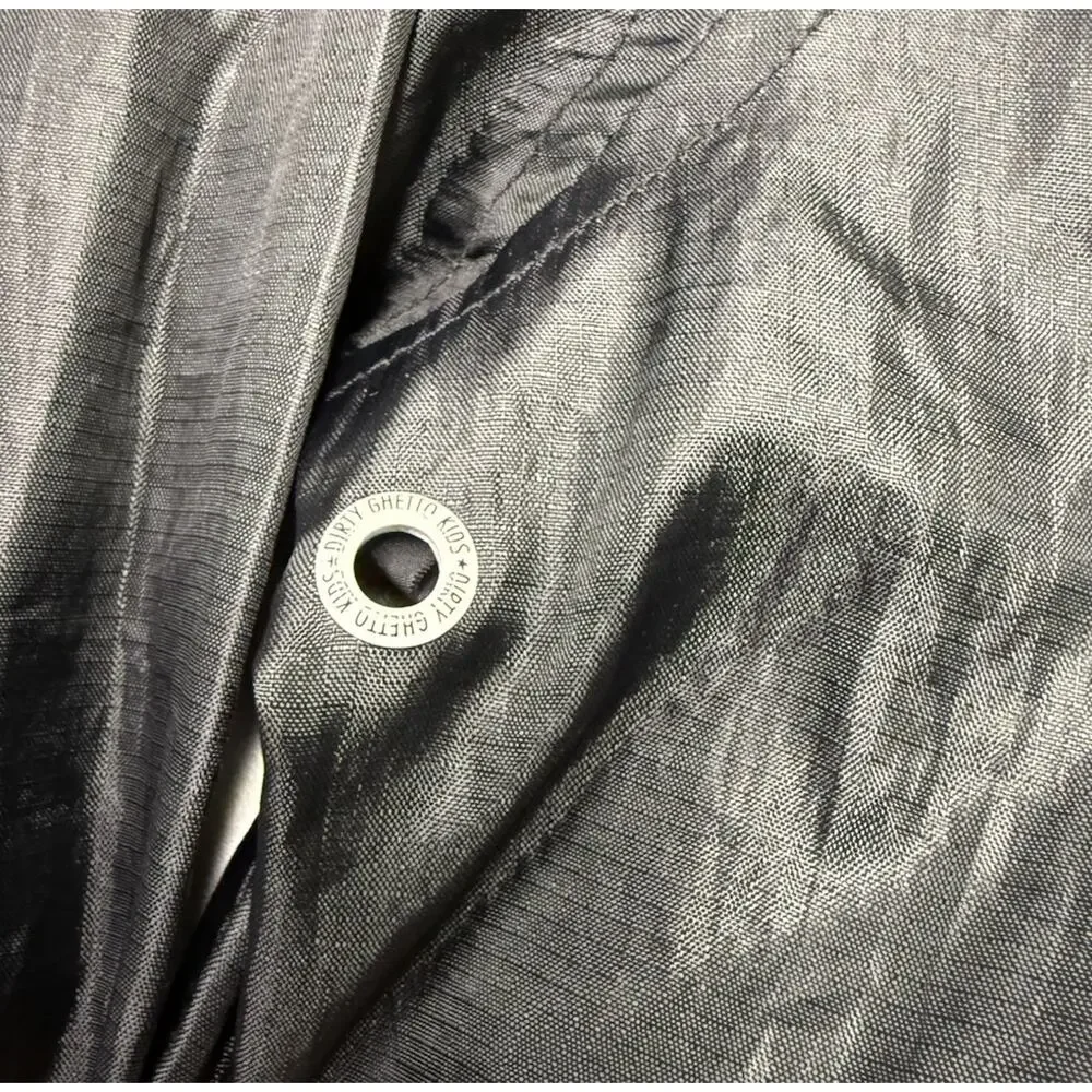 DGK "Dirty Ghetto Kids" Windbreaker Black Polyester Jacket Long Sleeve Men’s L - Picture 8 of 16